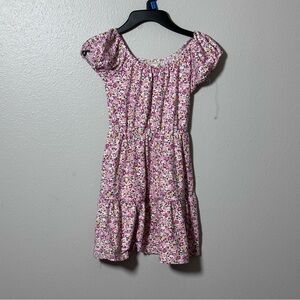 Btween‎ Girls Kids Pink Floral Spring Dress size 6.